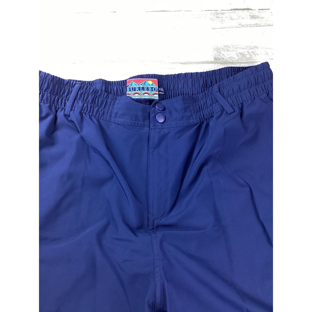 Burlebo Everyday Shorts Mens Sz 2XL Navy Blue Hybrid Fishing Casual Water Swim